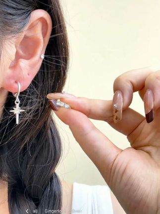 不敢想象戴上耳有多好看!又甜又酷的,简直太爱了#精美耳饰 #铜合金耳饰 #时尚饰品 #耳环饰品 #仙女饰品