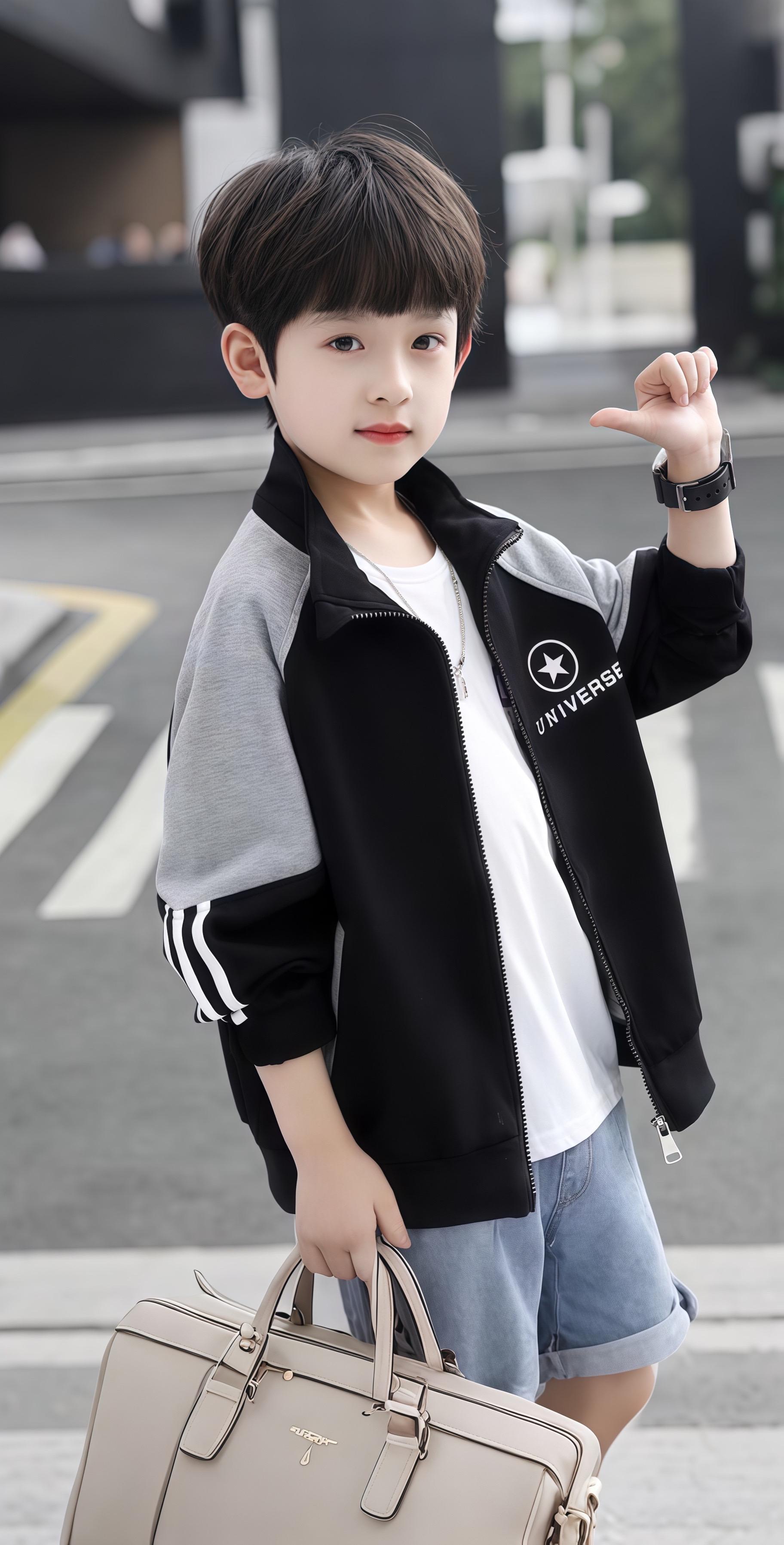 #童装穿搭 #少年感 #卫衣 #秋款外套 #中大童童装