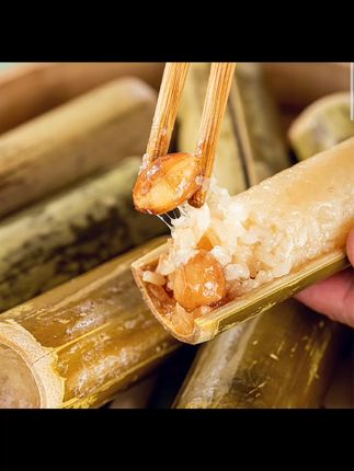 【10月31日到期】滇园云南多口味竹筒饭240g*4盒紫米花生原味糯米 #临期食品 #竹筒饭 #方便速食 #美食