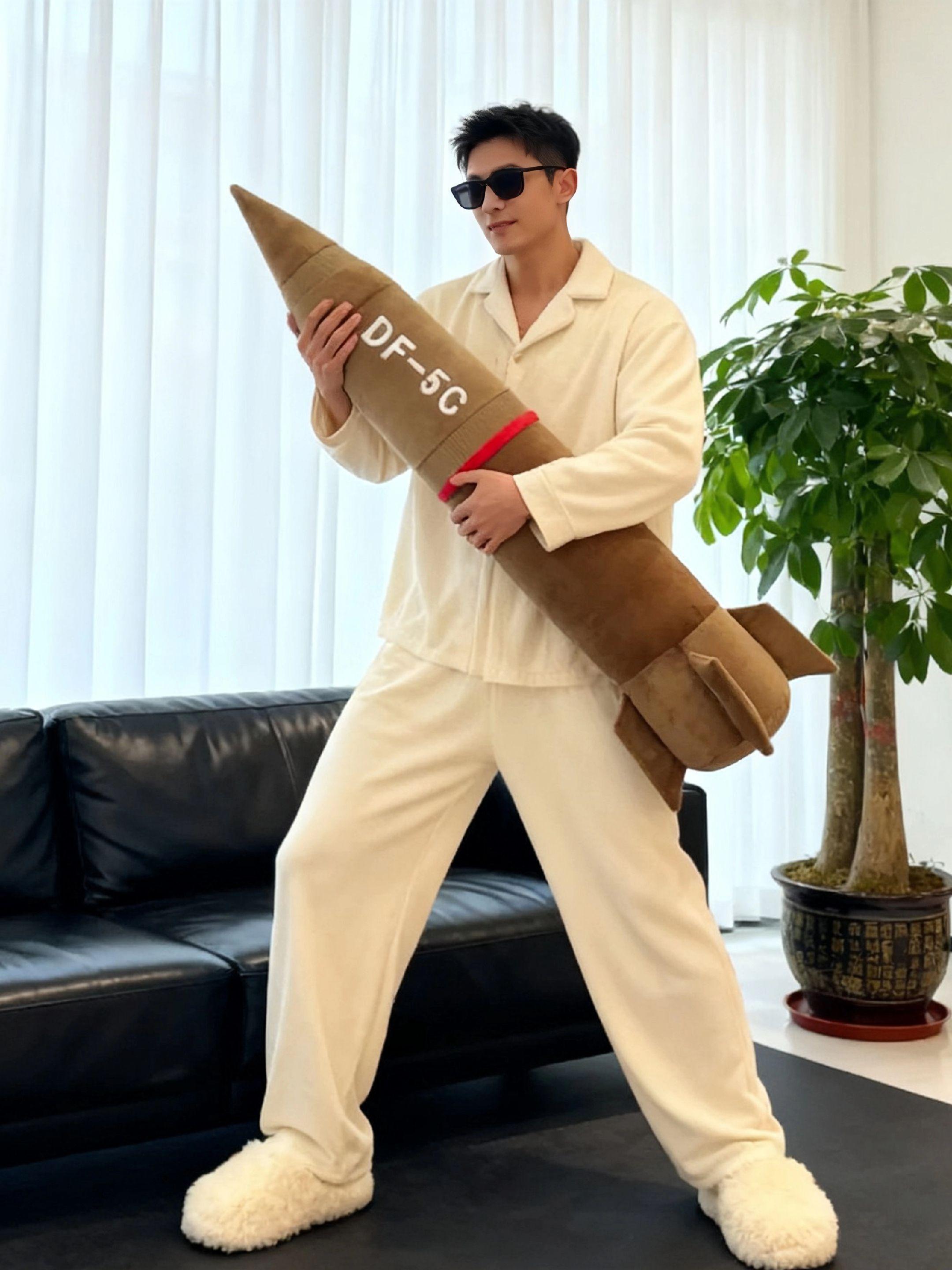 超有安全感的抱枕来了!这份安心感直接拉满! #东风5c打击范围覆盖全球 #东风5c #日常分享 #东风5c模型 @抖加🔥上热门🔥dou+🔥热点宝