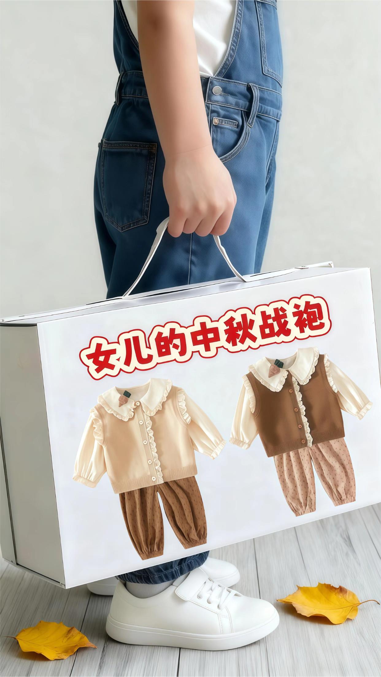 女儿的早秋洋气时髦套装。#早秋松弛感穿搭 #早秋这样穿包好看的#轻松解锁秋季穿搭 #拿捏穿搭公式 #萌娃秋冬穿搭已经预制好了@抖加🔥上热门🔥dou+🔥热点宝