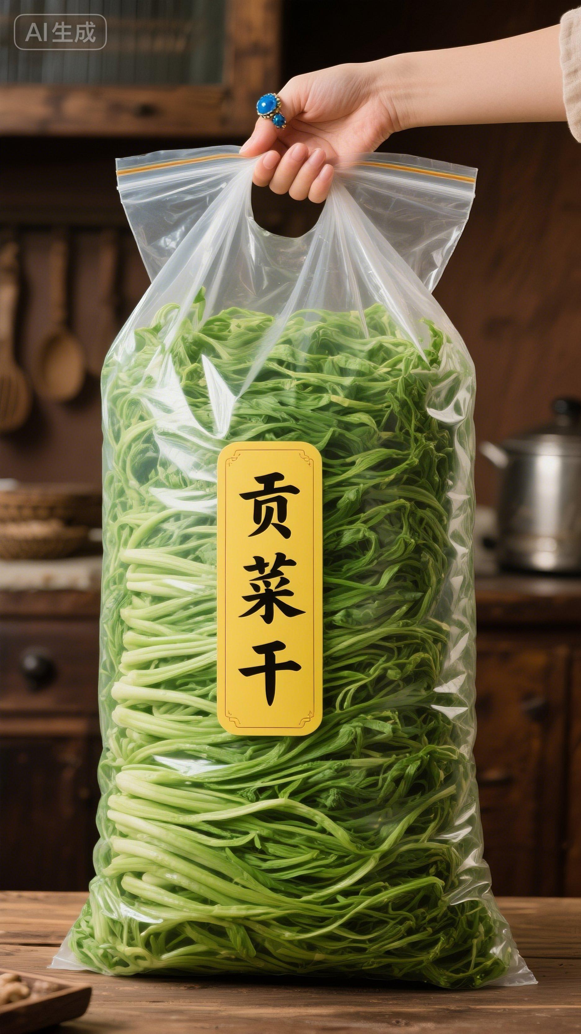 5包促销价脱水蔬菜贡菜苔干火锅食材涮菜农家特产30g/包#贡菜干 作者声明:内容由Al生成