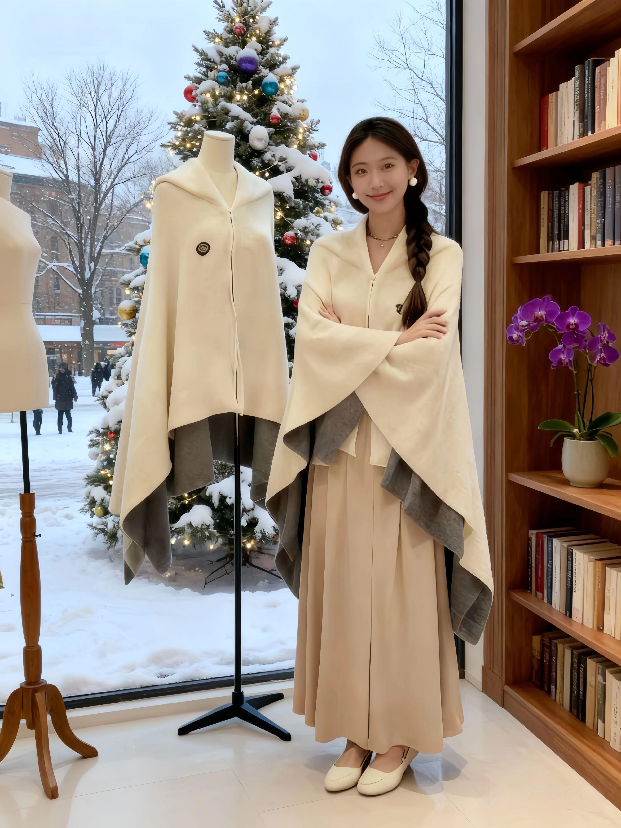 #小米有品暖身毯 「移动暖阳」☀️ 怕冷星人看过来!工位冷、讲台吹、追剧脚凉?小米有品暖身毯直接把温暖「焊」在身上🤣   USB移动设计:摆脱电源线,走到哪暖到哪,办公室、教室、客厅都能用;  一毯三用+可水洗:上班披肩、午休盖全身,脏了直接洗,懒人友好度拉满;  精准暖身黑科技:多档控温+四大区发热,肩颈、腰背、腿脚全照顾,裹上就像披了秋日暖阳。   颜值在线,既是披肩也是盖毯,这个冬天有它,秒变“温暖大户”,风里再也不用“求温暖”!#AI扩图 #电热披肩 #电热披肩暖身毯 #居家好物