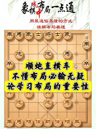 顺炮直横车,不懂布局必输无疑,论学习布局的重要性!如何快速提升象棋水平系统学棋?如何学习象棋布局、中局、残局?真心教棋,少走弯路,带你上业九,不上业九不罢休!#象棋 #象棋布局