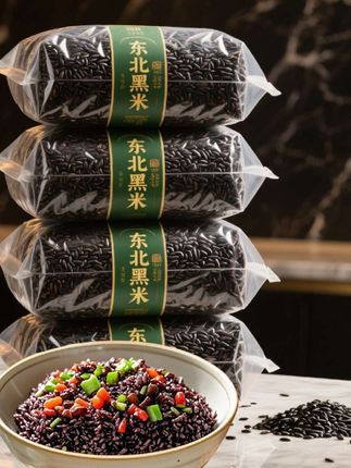 新米刚下来!5斤农家黑米,自家种的黑香米,五谷杂粮吃着实在~#东北黑米 #五谷杂粮 #粗粮#优质农产品 #粗粮杂粮