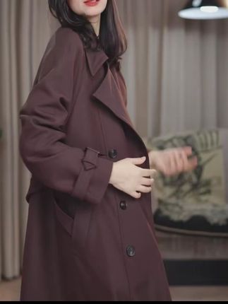 2025秋季新款经典气质轻奢时尚休闲中长款修身风衣外套女#女装 #穿出高级感 #今日穿搭 #高级感穿搭 #每日推荐