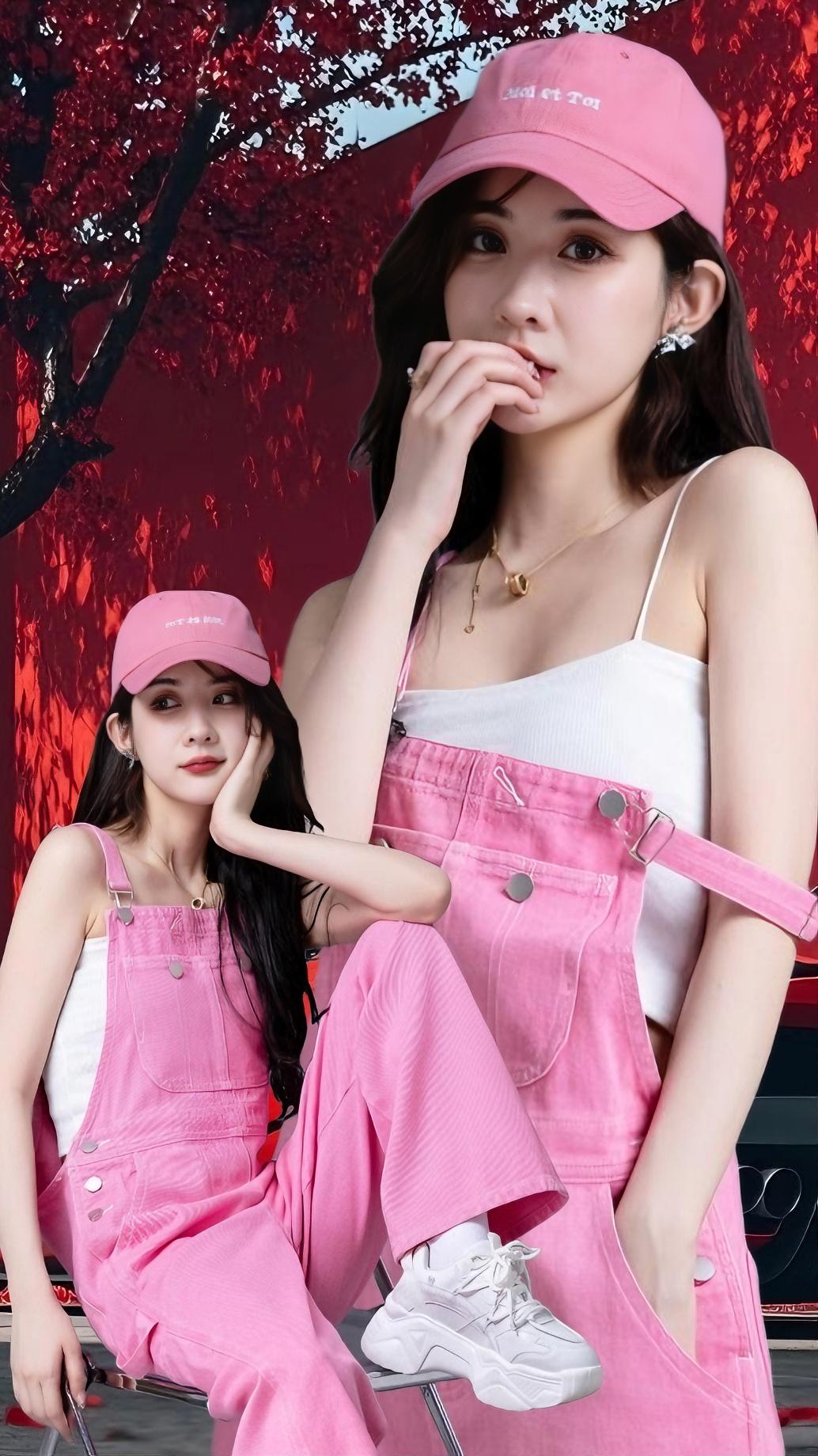 粉色牛仔背带裤女2025春秋季新款时尚彩。姐妹们春天都试试背带裤穿搭,真的太有少女感了!这条玫红色背带裤颜色超正,随便搭件上衣都好看,简直就是女高中生既视感,而且它很显瘦啊!胯宽腿粗都能遮住,快喊姐妹一起安排!#酷女孩穿搭 #ootd穿搭 #今日穿搭look #牛仔裤 #高级感穿搭 @抖加🔥上热门🔥dou+🔥热点宝 @DOU+上热门 @DOU+小助手