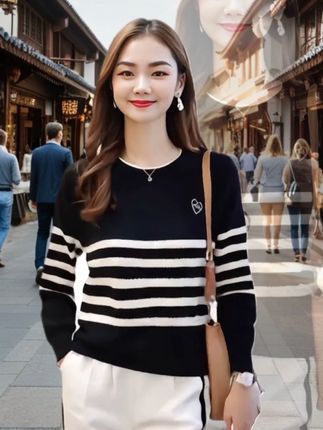 #大码宽松针织衫#时尚百搭 #显瘦遮肉 #气质减龄#穿出高级感