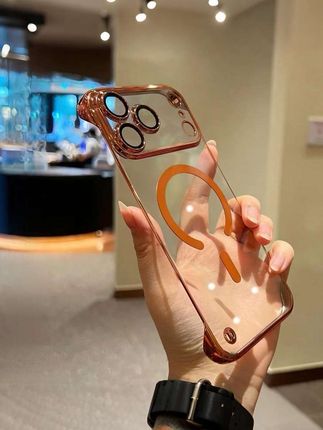 超薄高透#苹果17promax磁吸手机壳#iPhone17pro电镀无边框手机壳#苹果17air保护套#透明手机壳#防摔手机壳