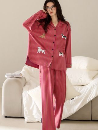 家乐芬睡衣女春秋款纯棉长袖家居服可爱卡通慵懒风套装可外穿#家乐芬睡衣女#春秋款纯棉长袖家居服#可爱卡通慵懒风套装#可外穿家居服#舒适家居服