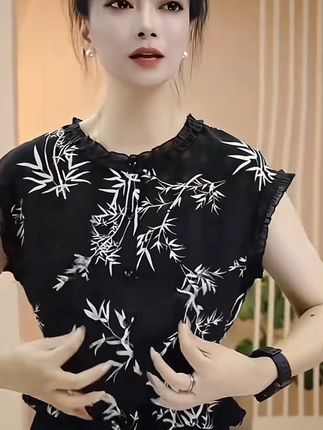 2025夏季新品时尚百搭修身显瘦法式洋气设计感女士短袖上衣8068#夏季新款时尚百搭