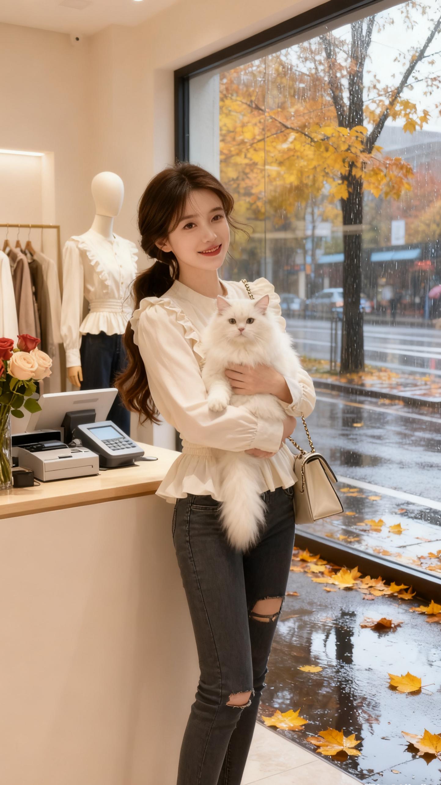 #温柔穿搭 #甜美穿搭 #春秋穿搭 #时尚穿搭女装 #荷叶边衬衫