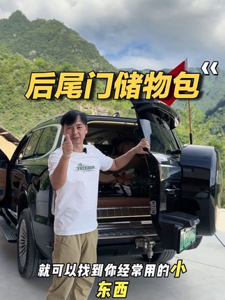 坦克500专用的后备箱玻璃尾门吸盘储物包!#原创视频 #汽车用品 #汽车好物 #坦克500 #抖音好物