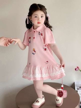 女童连衣裙夏季夏天新款2025女宝宝KTJ猫儿童公主裙小女孩 #女童连衣裙#公主裙#萌娃穿搭 #高品质童装 #儿童穿搭