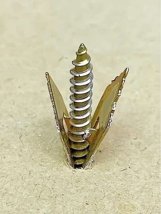 敲击石膏板飞机膨胀螺丝一片式打入式石膏板飞机膨胀螺丝新型吊顶纤维板膨胀塞蝴蝶涨塞#飞机膨胀螺丝#五金工具