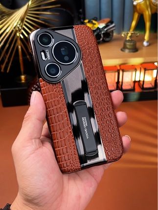 适用于#华为pura80pro 真皮鳄鱼纹翻盖皮套,镜头全包精孔保护,自带支架功能#pura70pro #pura70pro+手机壳 #手机壳推荐 #防摔手机壳