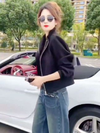 #小个子棒球服外套 #时尚穿搭 #小个子穿搭 #气质美女穿搭 #优雅气质