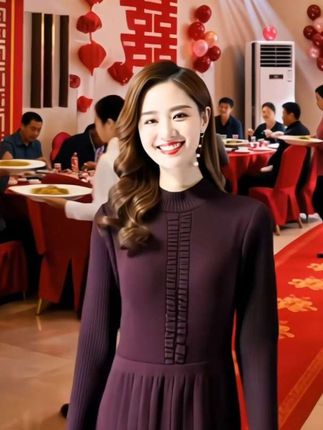 快当喜婆喜妈的宝子可以看看这条连衣裙礼服真的太适合了,它是百褶长款的设计,不仅时尚还特别洋气, 除了婚宴,聚会,上班,逛街都适合穿,冷的时候还可以搭配外套哦#喜婆婆婚宴礼服#喜妈妈婚宴装#婚宴礼服#连衣裙