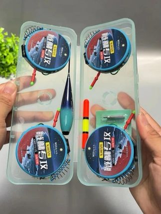 这才是日夜两用免调漂鲢鳙线组套装,到手浮漂与双钩整套搭配好,到手不用调漂就能钓鱼#鲢鳙线组#免调漂线组#大力马线组#弹簧线组钓鲢鳙#浮钓鲢鳙