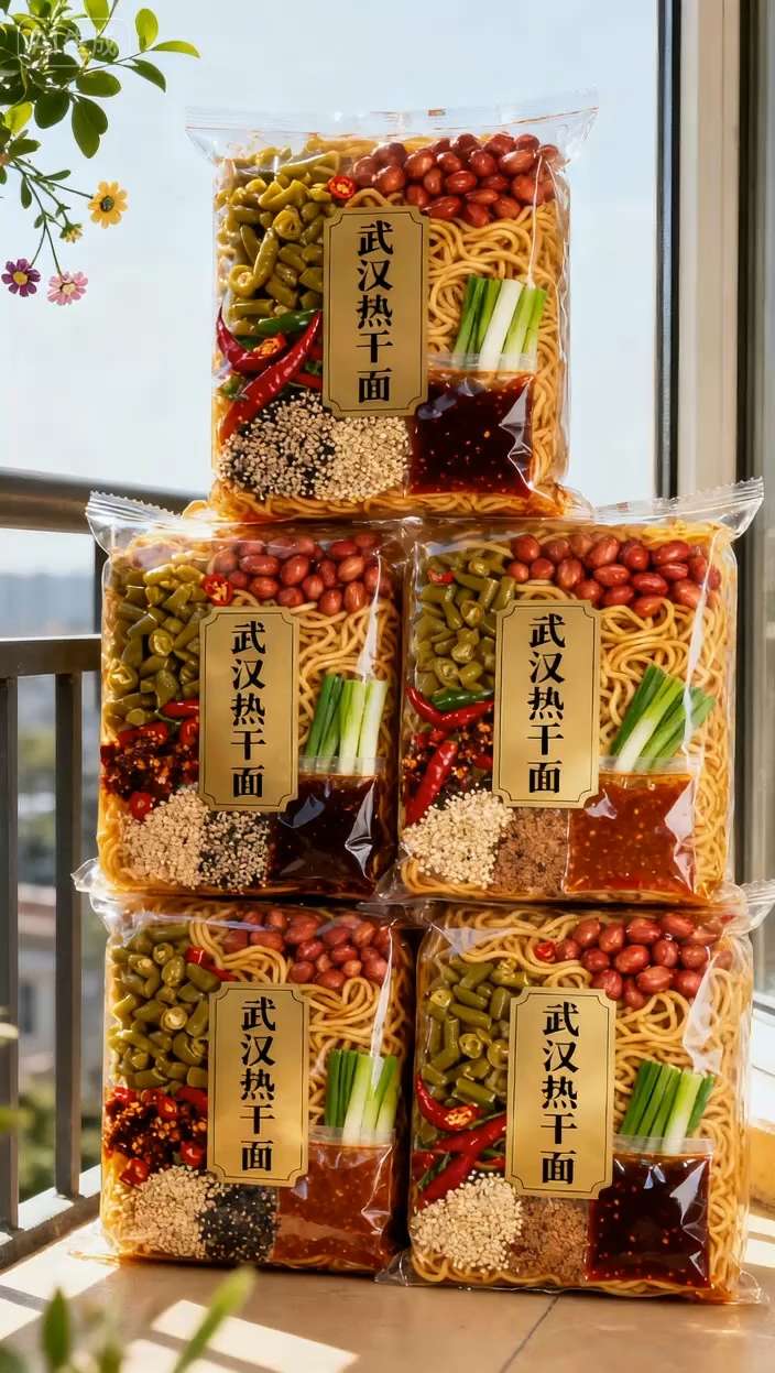 救命!武汉热干面也太绝了吧!🍜 碱水面裹满浓稠芝麻酱,每一根都挂满香气,撒上葱花、酸豆角,搅拌均匀,入口筋道爽滑,芝麻酱香浓醇厚,一口就沦陷!早餐来一碗,活力满满一整天~快来尝尝这地道的武汉风味!#热干面 #武汉美食#家乡的味道 #大人孩子都爱吃 #好物推荐🔥