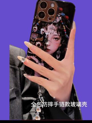 扎基拉姆!电镀全包防摔!镜头加高保护!手链款玻璃壳!适配机型苹果/oppo/华为/vivo/小米都有!#回头率超高的手机壳推荐 #值得拥有噢