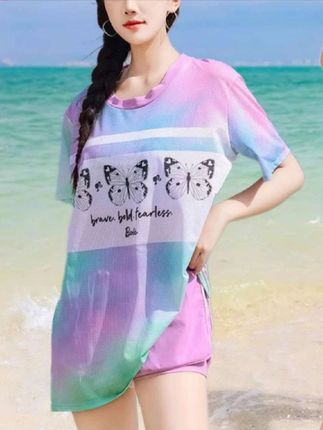 芭比泳衣女2025新款遮肉显瘦分体三件保守又好看泡温泉度假游泳装#温泉泳衣 #沙滩泳装 #泳装 #泳衣 #泳装穿搭