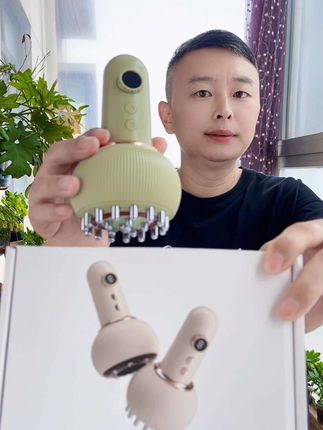 #强烈推荐 小米有品#智能按摩仪 可以披摩头皮,按摩肩 颈,刷小腹,刷胳膊,刷副乳,放松全身#瘦肚子 #按摩放松#超便宜超划算好东西一起分享