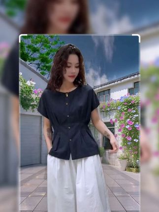 #夏日穿搭主打松弛感 #时尚减龄穿搭 #遮肉显瘦穿搭 2025夏季新款时尚显瘦气质女士网红洋气两件套百搭款D9343#休闲减龄穿搭 #夏季穿搭