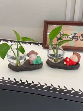 这款小和尚透明玻璃花瓶也太萌了吧,放在客厅,玄关,还是办公桌都栩栩如生,禅意满满,快来艾特你的闺蜜入手吧#花瓶#玻璃花瓶#创意花瓶#装饰摆件 #陪你精致生活
