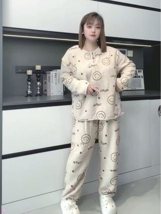 #家居服#秋冬新款 #软糯舒适 #显瘦家居服 #大码女装