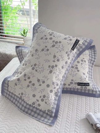 #枕巾#纯棉纱布枕巾 #精选优质面料柔软舒适亲肤透气 #家纺床上用品 #高端床品