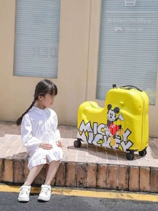 迪士尼儿童骑行行李箱 #行李箱#儿童行李箱#拉杆箱#骑行行李箱