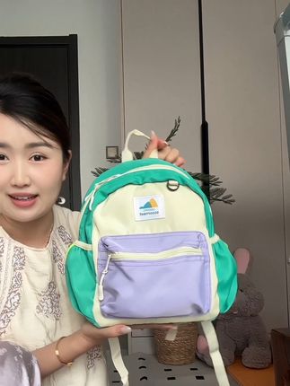 又好看又轻便,关键是好实用啊,上学出去玩都能用,用个两三年都可以#科巢 #书包 #开学季#科巢儿童书包