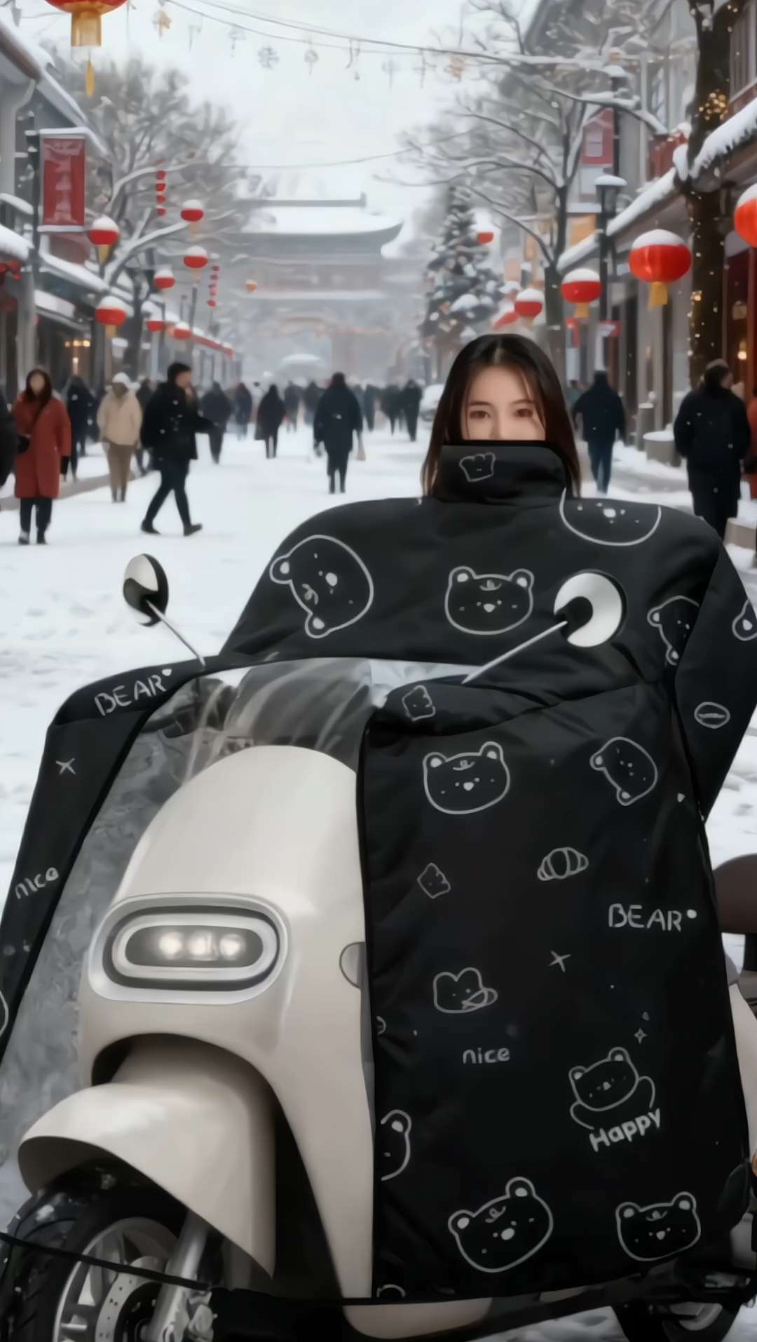 冬季骑电动车,最怕寒风往颈肩里钻?这款加绒保暖斗篷,直接把“冻得缩脖子”的出行痛点焊死! 全覆盖式设计太懂骑行党了——从脖颈到肩背、前胸,360°层层包裹无死角,冷风根本找不到入侵缝隙。表层升级防水防风面料,雨雪天骑行也不怕浸湿内里;内里是厚实亲肤的加绒材质,一穿上身就像裹了暖炉,瞬间锁住热量。 弹力袖口适配不同手臂围,可调节防风帽牢牢护住头部,电动车、电瓶车都能用。关键是它轻盈不臃肿,骑行时转方向、刹车完全不束缚,不管是日常通勤还是买菜出行,让你在冬日里一路暖行无忧! #挡风被 #电动车挡风 #挡风神器 #保暖 #加绒加厚