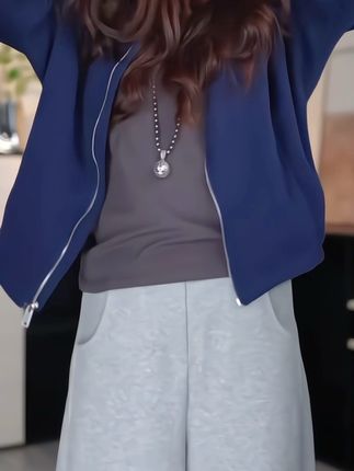 【广州微姐】初秋薄款时尚爆款休闲连帽衫3168#秋季上衣#百搭上衣#秋季女装#时尚女装#显瘦穿搭