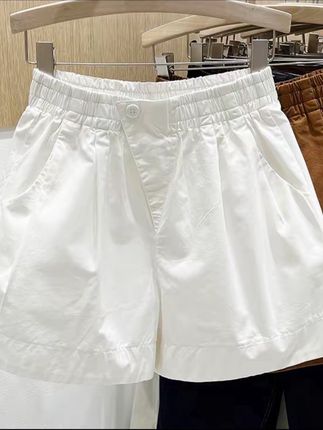 【100纯棉】短裤女2025夏季外穿宽松显瘦阔腿裤高腰a字休闲百搭热裤#爆款热卖中 #好物推荐🔥 #显瘦穿搭 #夏季新款 #短裤 '@DOU+小助手 @DOU+上热门 @DOU+好生意