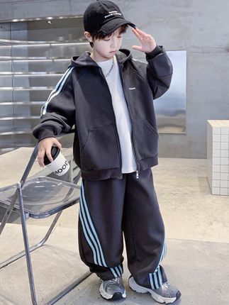 #儿童装男童秋装外套套装#2025新款春秋款中大童运动秋季酷帅气时髦#潮童穿搭#童装