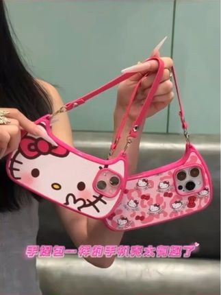 给大家介绍下我的新手机壳 #手机壳带挂绳可斜挎 #新款手机壳 #kitty猫 #手机壳高级感带挂链 #我又心动了
