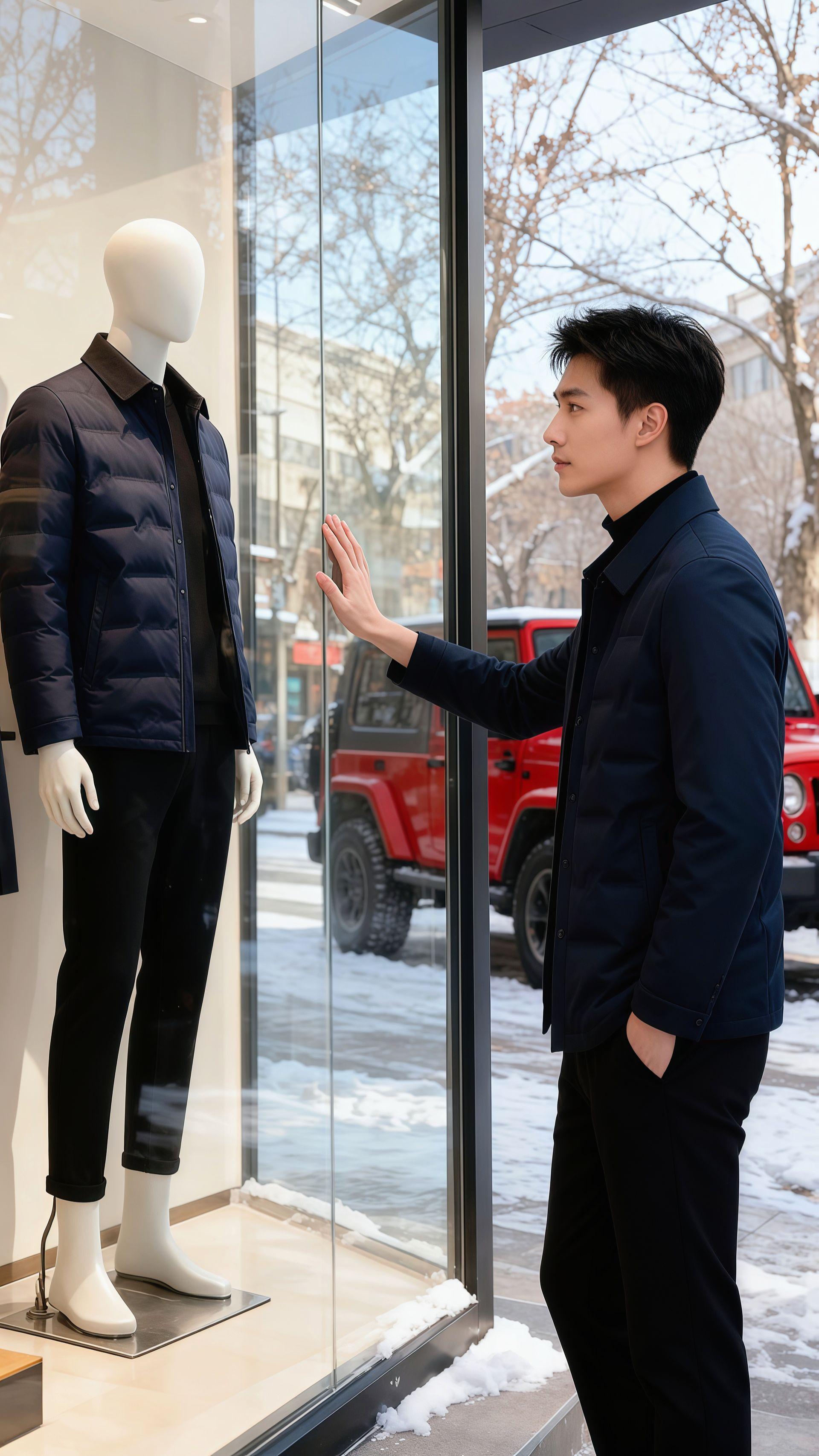 《冬日咖啡馆的温暖格调》   深冬的雪落了满地,他却在街角咖啡馆外,凭一件藏青色轻羽绒,成了暖冬里的风景。   内搭高领毛衣的简约,外衬挺括羽绒的质感,就像把咖啡馆的暖光穿在身上——既有抵御寒风的硬核保暖,又有都市男士的从容腔调。   不必担心臃肿,轻量充绒让行动自在;更要夸它的版型,利落翻领一衬,商务休闲都能hold住。   就像在忙碌生活里偷得的片刻闲暇,这件羽绒,给你的冬日穿搭,添一份“不费力的高级感”。#型男穿搭 #品质男装 #秋冬穿搭 #高端男装 #轻薄羽绒服