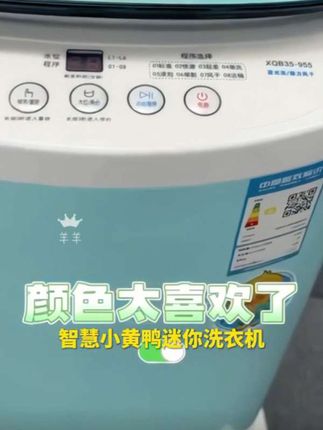 智慧小黄鸭迷你洗衣机婴儿宝宝专用儿童内衣裤全自动小型洗烘一体