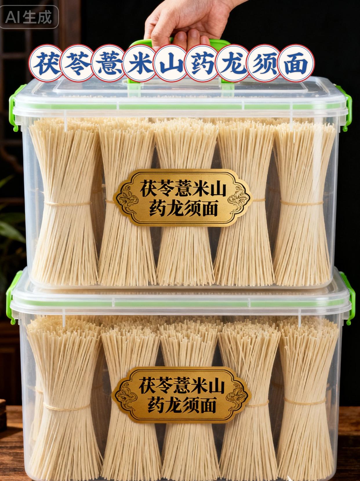 大人孩子都爱吃的茯苓薏米山药龙须面 普通面条吃腻了!可以试试这个茯苓薏米山药龙须面, 口感劲道爽滑,汤汁浓郁,面条劲道!! 营养又美味,不坨面不糊汤! 易嚼易消化,怎么做都好吃!#龙须面 #营养早餐 #大人孩子都爱吃 #超便宜超划算 #好物推荐🔥