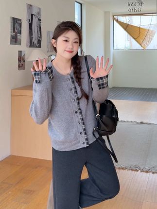 谁能拒绝软软糯糯的小毛衣啊!琥珀流光直接拿捏!#这个秋天被琥珀系治愈了 #裂渡微胖大码女装