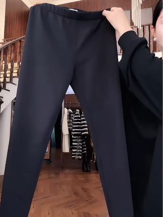 新品进口修身显瘦黑色高腰小黑裤外穿打底裤#只做高品质 #强烈推荐 #百搭 #女神范 #好货推荐