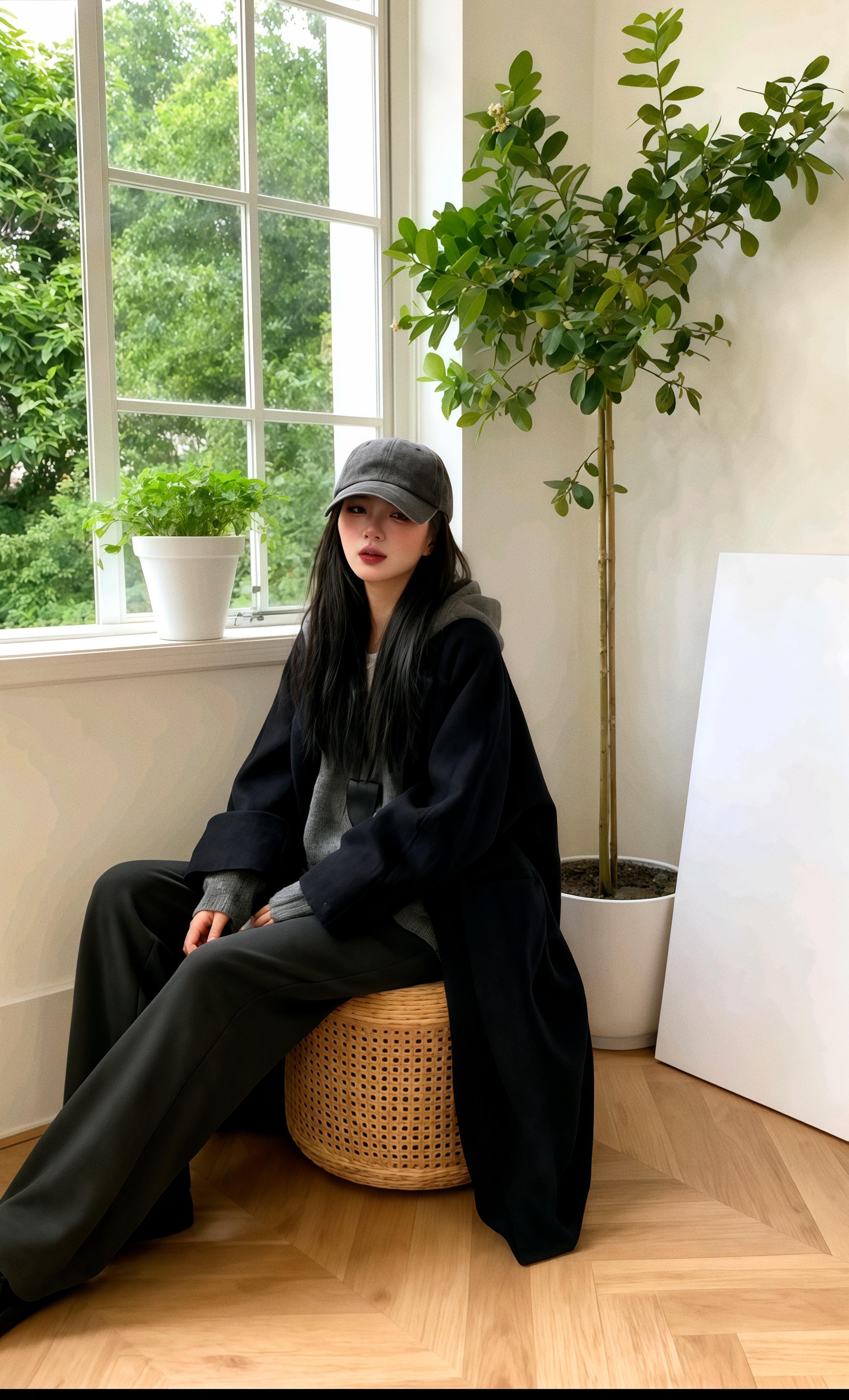 秋日慵懒感穿搭看这里!这件灰色连帽拉链卫衣太戳人了~宽松版型对身材超包容,连帽设计自带随性氛围,搭配同色系小挎包,细节感拉满~内搭简约白T,下身配垂坠感十足的黑色阔腿裤,瞬间打造“慵懒又高级”的松弛感,不管是日常出街还是宅家都适配~阳光透过窗户洒在身上,再加上周围清新的绿植点缀,整套look既舒适又有质感,妥妥的秋日穿搭模板,闭眼入不踩雷! #秋日慵懒风穿搭 #连帽卫衣的高级感 #松弛感穿搭指南