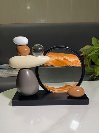 贝汉美时来运转流沙画摆件轻奢高档高级感小众客厅电视柜酒柜装饰 #流沙画摆件 #新居摆件 #家居摆件工艺品 #流沙画摆件 #乔迁礼物