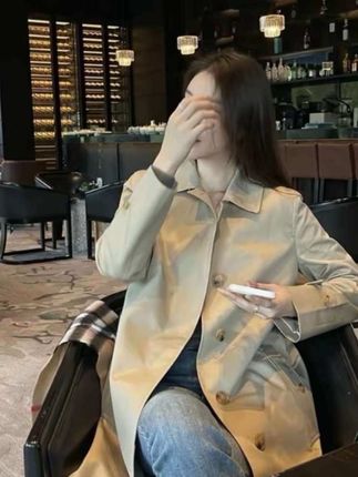 春秋款气质修身优雅通勤风衣外套女2025大衣#今日穿搭 #穿搭分享 #外套 #穿搭 #女装