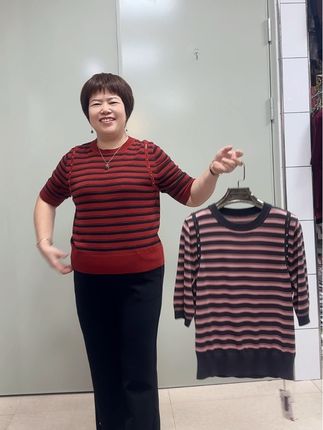 #时尚妈妈装 #高品质天丝针织衫 #谁穿谁好看 #时尚减龄