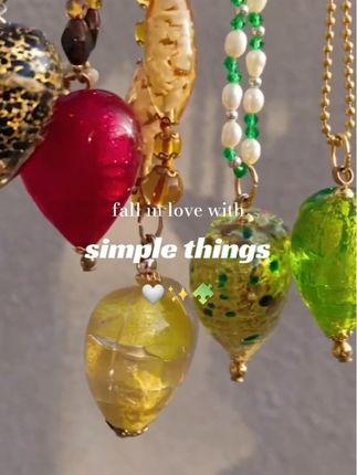 #饰品 #项链 #送礼佳品 #礼物 #高端大气上档次 ,抖音旗舰铜合金项链 Simple Rituals意大利威尼斯手工琉璃爱心项链纯银