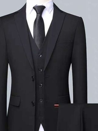西服套装男士韩版修身外套新郎结婚礼服商务职业正装西装套装#西装杀 #霸道总裁