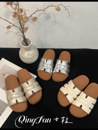 厚底时尚韩版简约超火凉拖鞋女外穿夏季透气编织网红勃肯拖鞋#夏季凉鞋 #便宜又好穿 #潮鞋推荐好看不贵 #外出拖鞋女高级感不累脚 #网红ins凉拖鞋平底